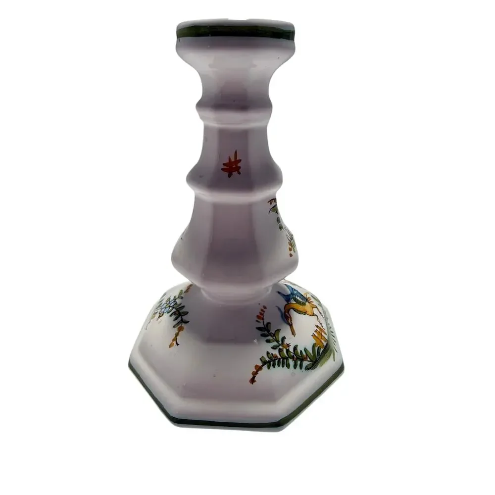Pierre Deux French Faience Pottery Candlestick